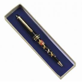 夏の贈り物お中元 高級蒔絵ボールペン 鶴 13.5×1.5×1cm