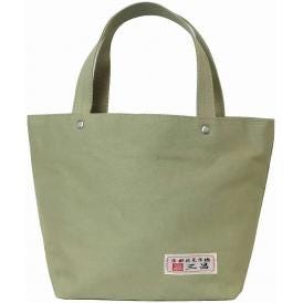 夏の贈り物お中元 帆布手提げバッグ 京都三昌 カーキ 約27×9×18cm（持ち手含まず） ★内側：オープンポケット×2　★開閉：オープンタイプ
