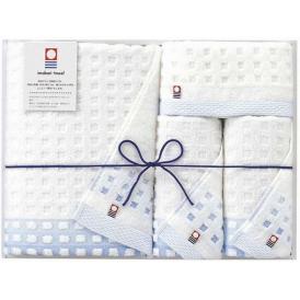 夏の贈り物お中元 タオルセット 今治タオル フェイスタオル（約34×80cm）×2、バスタオル（約60×120cm）・ウォッシュタオル（約34×36cm）×各1