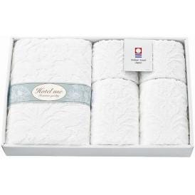 夏の贈り物お中元 タオルセット Hotel use premium quality フェイスタオル(約34×80cm)・ウォッシュタオル(約34×34cm)×各2、バスタオル(約60×120cm)×1