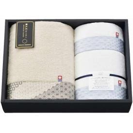 夏の贈り物お中元 タオルセット 瀬戸内テーラー ベージュ バスタオル（約60×120cm）・フェイスタオル（約33×80cm）・ウォッシュタオル（約33×35cm）×各1