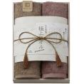 夏の贈り物お中元 フェイスタオル2P（木箱入） 今治謹製 34×80cm