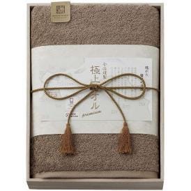 夏の贈り物お中元 バスタオル（木箱入） 今治謹製 グリーン 60×120cm