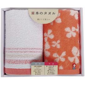 夏の贈り物お中元 タオルセット 今治＆泉州 ピンク 今治フェイスタオル・泉州フェイスタオル（各34×75cm）・今治ウォッシュタオル（34×35cm）×各1