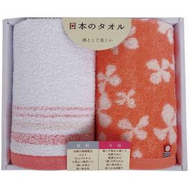 夏の贈り物お中元 タオルセット 今治＆泉州 ピンク 泉州バスタオル（60×120cm）・今治フェイスタオル（34×75cm）・泉州ウォッシュタオル（34×35cm）×各1