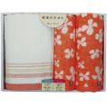夏の贈り物お中元 タオルセット 今治＆泉州 ピンク 泉州バスタオル（60×120cm）・今治フェイスタオル・泉州フェイスタオル（各34×75cm）・今治ウォッシュタオル（34×35cm）×各1