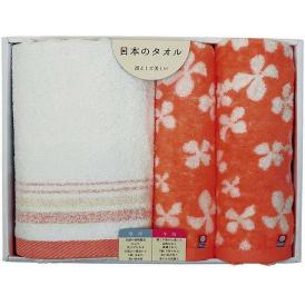 夏の贈り物お中元 タオルセット 今治＆泉州 ピンク 泉州バスタオル（60×120cm）・今治フェイスタオル・泉州フェイスタオル（各34×75cm）・今治ウォッシュタオル（34×35cm）×各1