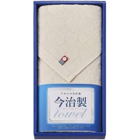 夏の贈り物お中元 無漂白・無染色フェイスタオル 今治 33×70cm