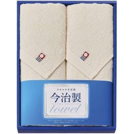 夏の贈り物お中元 無漂白・無染色フェイスタオル2P 今治 33×70cm