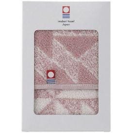 夏の贈り物お中元 タオルハンカチ 今治タオル ピンク 25×25cm