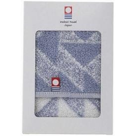 夏の贈り物お中元 タオルハンカチ 今治タオル ブルー 25×25cm