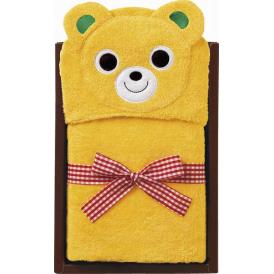 夏の贈り物お中元 ギフトタオル ミキハウス フード付きバスタオル（65×130cm、フード部含まず）×1