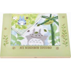 夏の贈り物お中元 フェイスタオル&ウォッシュタオル となりのトトロ フェイスタオル：約34×75cm、ウォッシュタオル：約34×36cm