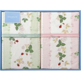 夏の贈り物お中元 綿毛布（毛羽部分） 2P ウェッジウッド 140×200cm