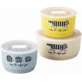 春の贈り物 レンジ3点セット リサ・ラーソン S（直径10×6.5cm・300ml）×2、M（直径13×6.5cm・550ml）×1