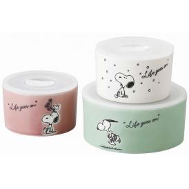 夏の贈り物お中元 レンジ3点セット ピーナッツ レンジS（直径9.5×6cm）×2、レンジM（直径13×6cm）×1