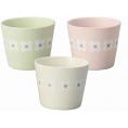夏の贈り物お中元 お花 カップ3P プルーン 直径8.5×6.8cm