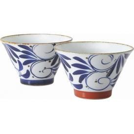 春の贈り物 568碗ペア 波佐見焼 直径11.5×7cm