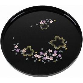 夏の贈り物お中元 10.0丸盆 日展作家　橋爪靖雄 直径30×2.2cm