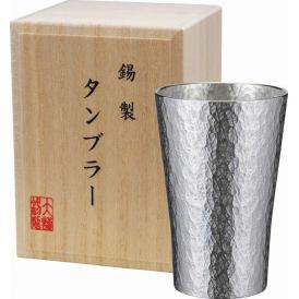 夏の贈り物お中元 本錫タンブラー150ml 六花（りっか）小（桐箱入） 直径5.9×9cm