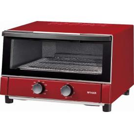 夏の贈り物お中元 オーブントースター タイガー魔法瓶 レッド 32.8×35.1×22.5cm ★調理トレイ付　★コードの長さ：1m　★消費電力:1300W