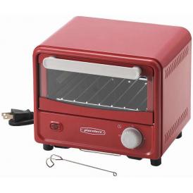 春の贈り物 ミニオーブントースター ピアコローレ レッド 20.5×19.5×17.5cm ★コードの長さ：1m　★消費電力：400W