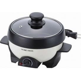 夏の贈り物お中元 ミニグリルパン16cm ホームスワン 24.5×20×17cm ★焼きものプレート・簡単レシピ付　★コードの長さ：1m　★消費電力：500W