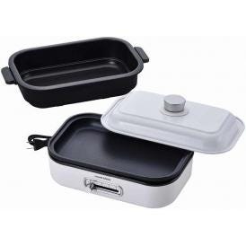 夏の贈り物お中元 ソロホットプレート（鍋付） ホームスワン 33×19.5×17.5cm ★鍋付　★コードの長さ：1.4m　★消費電力：800W