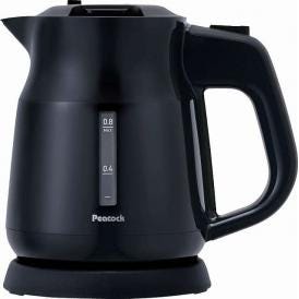 夏の贈り物お中元 電気ケトル0.8L ピーコック ブラック 15×21.4×20.7cm ★コードの長さ：1m　★消費電力：1000W