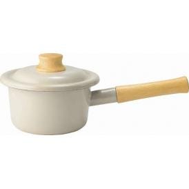 夏の贈り物お中元 ミルクパン14cm 富士ホーロー グレージュ