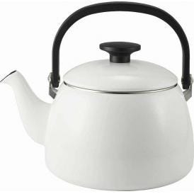 夏の贈り物お中元 ケトル2.5L 富士ホーロー ホワイト 24×18.5×21cm