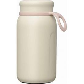 夏の贈り物お中元 ストラップ付マグボトル300ml トート アイボリー 直径7.1×14.5cm ★保温効力：53℃以上（6時間）、保冷効力：10℃以下（6時間）