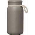 夏の贈り物お中元 ストラップ付マグボトル300ml トート ブラウン 直径7.1×14.5cm ★保温効力：53℃以上（6時間）、保冷効力：10℃以下（6時間）