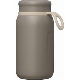夏の贈り物お中元 ストラップ付マグボトル300ml トート ブラウン 直径7.1×14.5cm ★保温効力：53℃以上（6時間）、保冷効力：10℃以下（6時間）