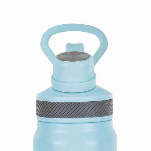 夏の贈り物お中元 キャリングボトル530ml フォルテック ブルー×グリーン 8.6×7.7×27cm ★保冷効力：10℃（6時間）02