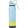 夏の贈り物お中元 キャリングボトル710ml フォルテック ブルー×グリーン 8.7×8.1×29cm ★保冷効力：10℃（6時間）