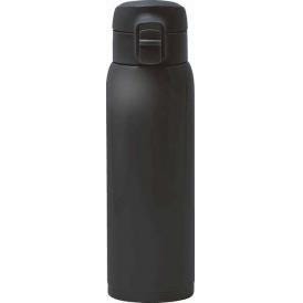 夏の贈り物お中元 ワンタッチ栓マグボトル500ml モテコ ブラック 7.3×6.8×23cm ★保温効力：61℃以上（6時間）、保冷効力：9℃以下（6時間）