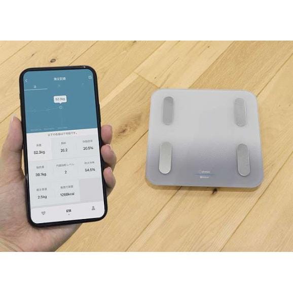 夏の贈り物お中元 体重体組成計「ドクタースキャンコネクト」 ドリテック 26×26×2.4cm ★単4乾電池3本付（お試し用）02