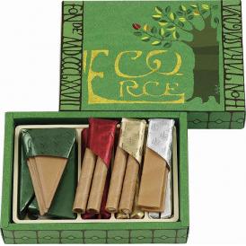 夏の贈り物お中元 エコルセ 本高砂屋 三角（3枚入）・短冊（2枚入）・丸型（ミルクチョコ・ホワイトチョコ）（各2本入）×各2