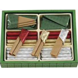 夏の贈り物お中元 エコルセ 本高砂屋 三角（3枚入）・短冊（2枚入）×各8、丸型（ミルクチョコ・ホワイトチョコ）（各2本入）×各4