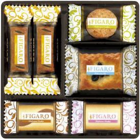 夏の贈り物お中元 フィガロ 三立製菓 チョコレートパイ・サンドクッキー（チョコレート・ホワイトチョコ）×各4、レーズンパイ・ココナッツクッキー×各3