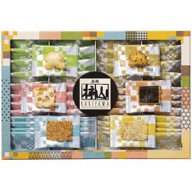 夏の贈り物お中元 あ・ら・かしこ 赤坂柿山 ひとくち慶長（醤油・青海苔）・ひとくち豆柿・ひとくち海苔巻・古乃端（海老・胡麻）×各8