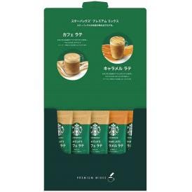 春の贈り物 プレミアムミックスギフト スターバックス カフェラテ（18g）×3、キャラメルラテ（23g）×2