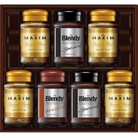 夏の贈り物お中元 インスタントコーヒーバラエティギフト AGF マキシムスペシャルブレンド（65g）×4、ブレンディスペシャルテイスト（70g）×2、ブレンディマイルドテイスト（70g）×1