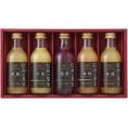 夏の贈り物お中元 信州の果実 ジュースセット りんご村からのおくりもの ジュース（林檎）（200ml）×2、ジュース（洋梨・葡萄・白桃）（各200ml）×各1