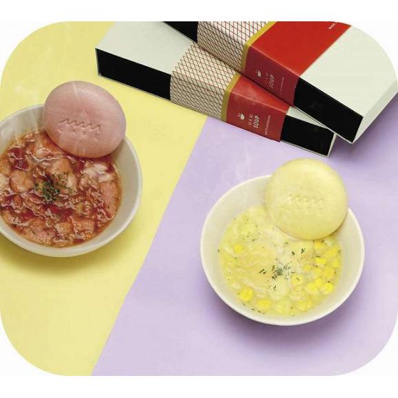 夏の贈り物お中元 MAM CAFE SOUP SET 05 コーン・トマト×各2、オニオン・グリーンポタージュ×各102