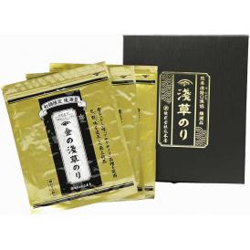 夏の贈り物お中元 金の浅草のり 金の浅草のり（全形5枚）×3