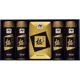 夏の贈り物お中元 有明海産極海苔詰合せ ニコニコのり 味のり丸缶10袋詰（8切5枚）×4、焼のり半裁缶2袋詰（2切7枚）×1