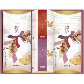 春の贈り物 ハレの日ギフト かつお節詰合せ マルトモ 花つや削りパック（2g×14袋）×2、かつおだしの素・あごだしの素（各4g×12袋）×各1
