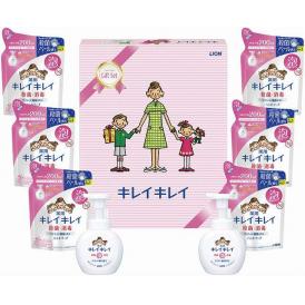 夏の贈り物お中元 キレイキレイギフトセット ライオン 薬用泡ハンドソープ詰替用（200ml）×6、薬用泡ハンドソープ（250ml）×2